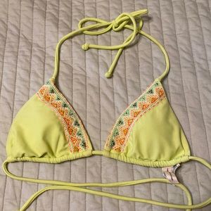NWOT American Eagle embroidered triangle bikini top